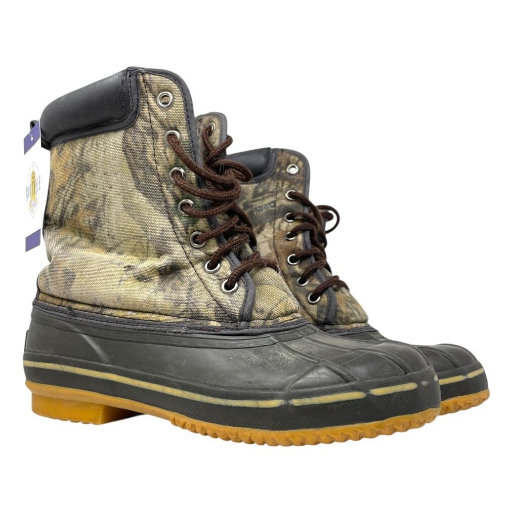 Timber Wolf Thermolite Boys 8 Camo Duck Boots Water Resistant Lace Up Outdoor